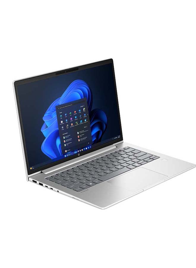 HP لابتوب بشاشة 14 بوصة عالية الدقة بالكامل (1920×1080)، معالج Core Ultra 7 255U، ذاكرة وصول عشوائي 32 جيجابايت DDR5، قرص صلب SSD بسعة 1 تيرابايت، نظام التشغيل Windows 11 Pro، يدعم اللغتين الإنجليزية والعربية، لون فضي الإنجليزية/العربية فضي - Image 2