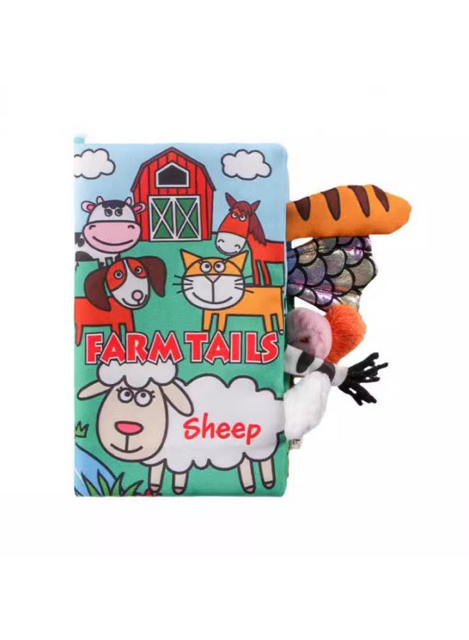 Children's Tail Cloth Book Educational Toy Book Tearable Baby Cloth Book Ringing Paper Enlightenment Book Early Education Toy - Image 4