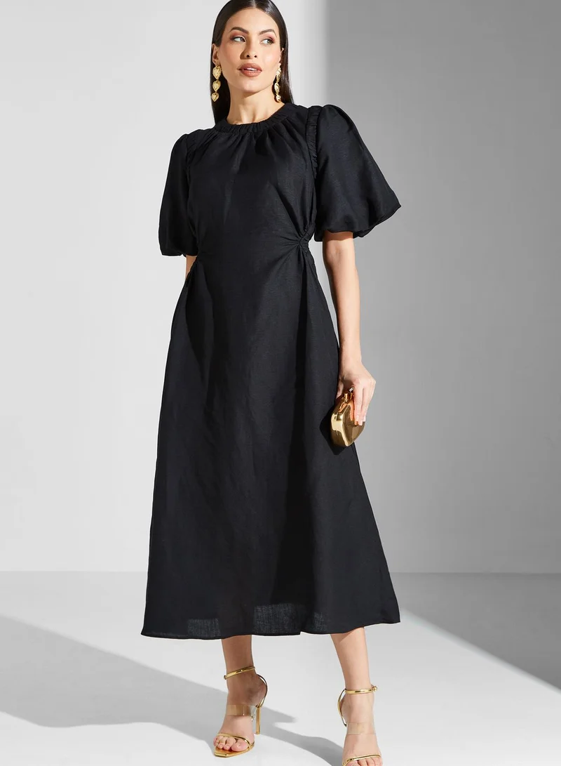 Cmeo collective Ruffle Sleeve Pocket Detail Dress