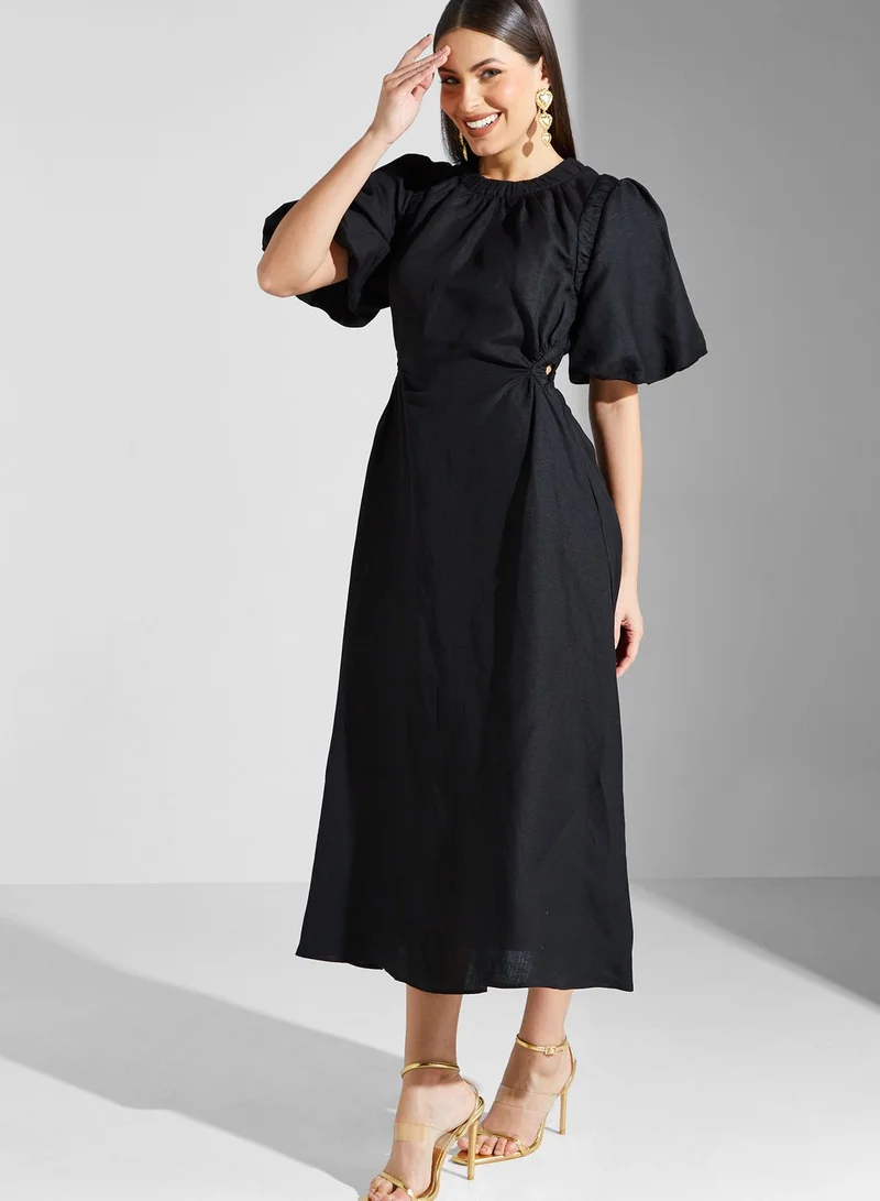Cmeo collective Ruffle Sleeve Pocket Detail Dress
