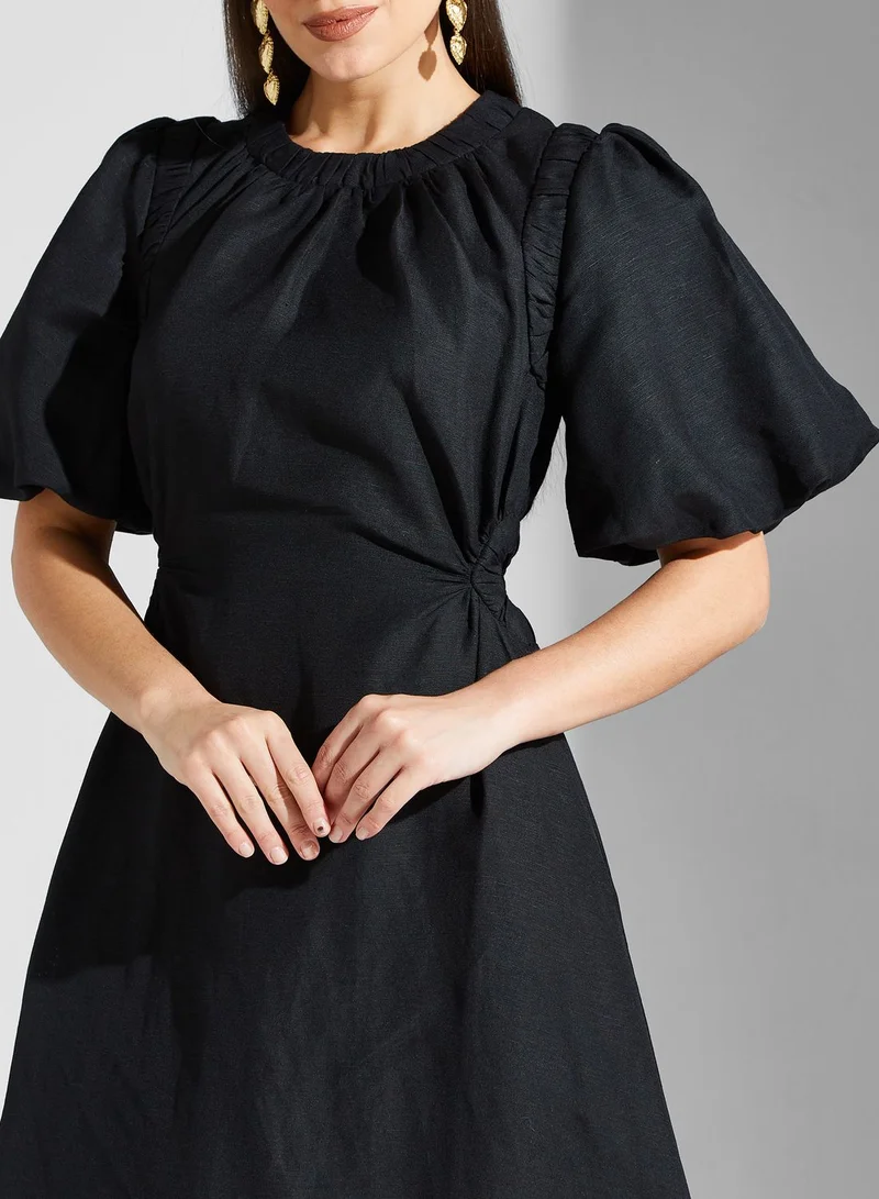Cmeo collective Ruffle Sleeve Pocket Detail Dress