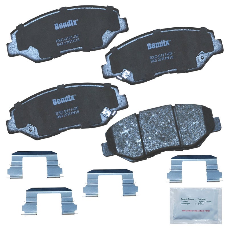 Bendix Priority1 CFC943 Ceramic Front Brake Pads for Honda Pilot 2008-2003 - Image 3