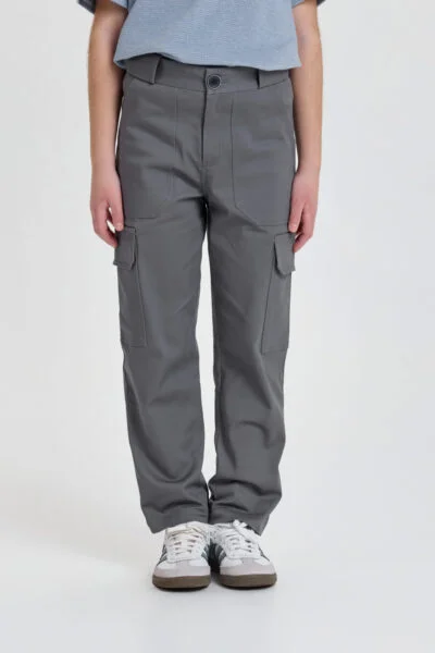 شوبيت Grey Twill Pants with pockets - Choupette