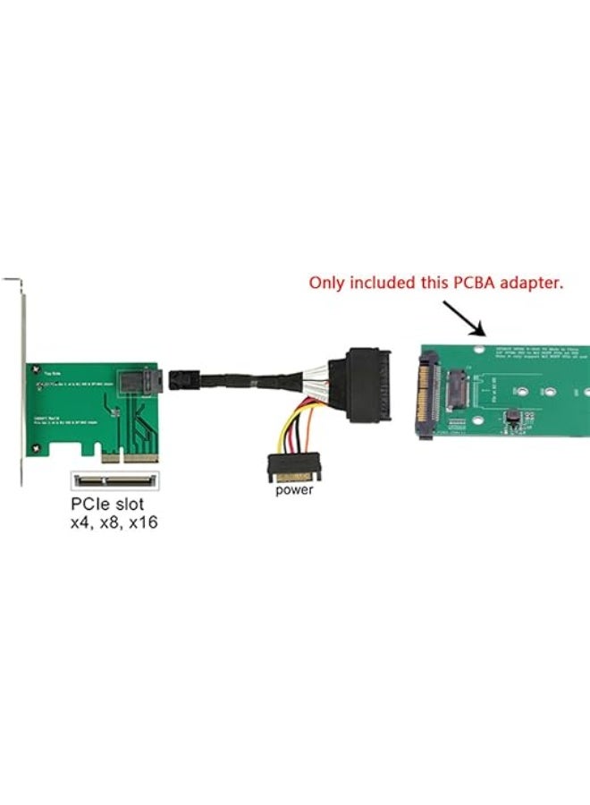 U.2 (SFF-8639) to M.2 NVMe Adapter – M-Key PCIe SSD Converter for Mainboards, Compatible with Intel U.2 SSD Replacement - Image 5