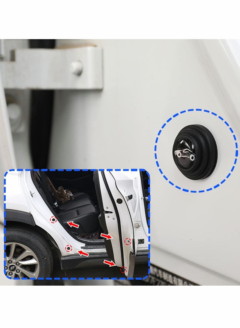 Y&D 50pcs Car Door Shock Absorber, Self Adhesive Pvc Anti-collision Soundproof Protection Sticker, Edge Protector for Side Guard Bumper Trunk (Black)  - Image 5