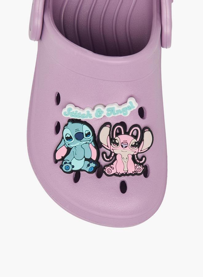 Disney Girls Angel And Stitch Jibbitz Charm Detail Clogs - Image 4