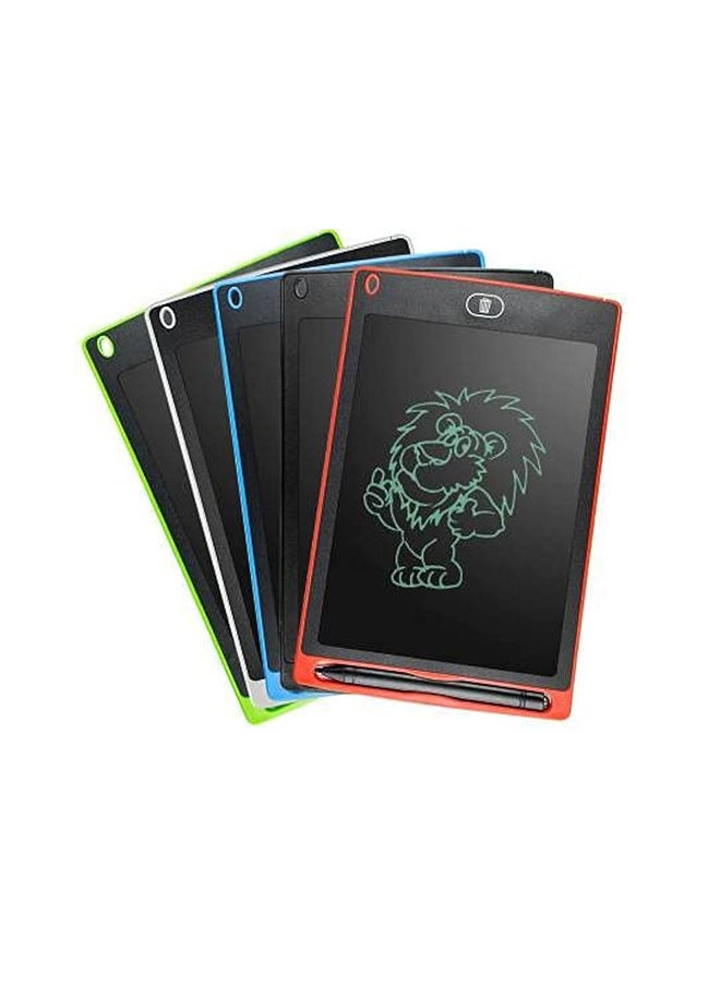 Toyland Pack of 5 LCD 8.5 Inch Writing Tablet With Stylus Pen Eco-Assorted Colour 
