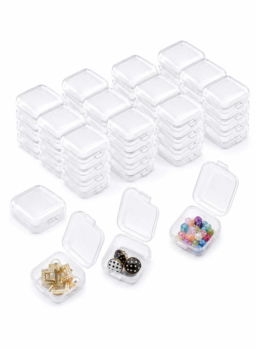 Set of 20 Clear Plastic Drawer Organizers Set, Multiple Sizes Plastic Storage Bins for Makeup, Bedroom, Kitchen Gadgets Utensils and Office