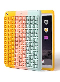 Pop It Phone Case for IPAD 10.2 Stress Reliever Push Pop Bubble Fidget Toy Cover,Cute Funny Soft Silicone Protecive Shell for IPAD 10.2