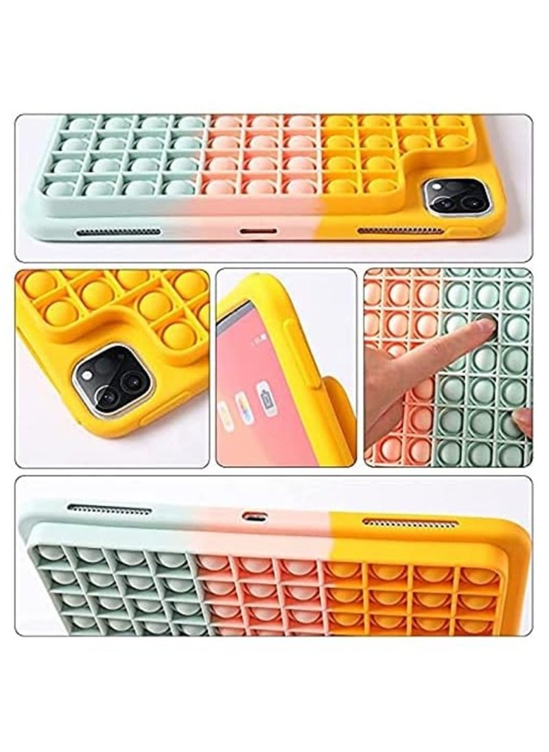 Generic - Pop It Phone Case for IPAD 10.2 Stress Reliever Push Pop Bubble Fidget Toy Cover,Cute Funny Soft Silicone Protecive Shell for IPAD 10.2 - Image 1