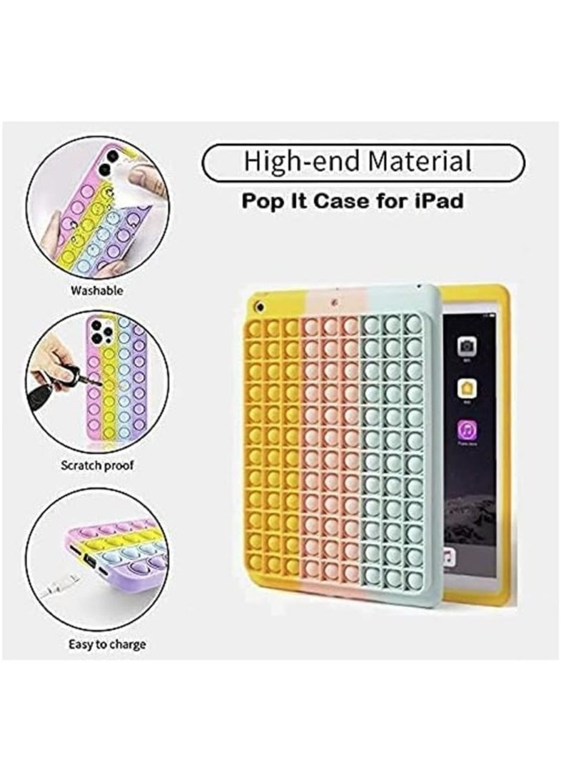 Generic - Pop It Phone Case for IPAD 10.2 Stress Reliever Push Pop Bubble Fidget Toy Cover,Cute Funny Soft Silicone Protecive Shell for IPAD 10.2 - Image 1