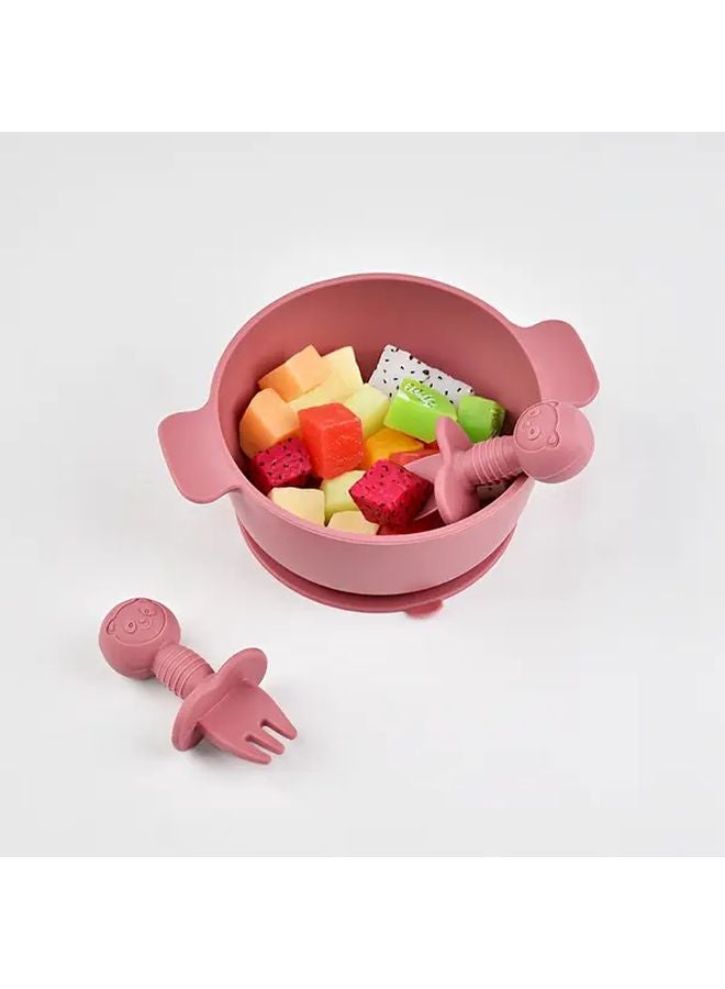 مجموعة أدوات المائدة للطفل الأخضر بالفواكه: شوكة وملعقة ذات أطراف ناعمة لتدريب الأطفال على تناول الطعام بأنفسهم - Image 5