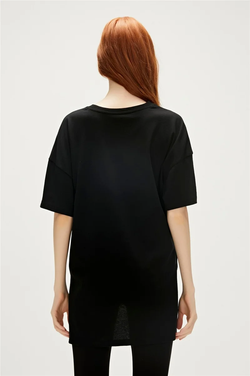 باد بير Re-Finger Recycle Black T-Shirt Printed Women's T-Shirt10