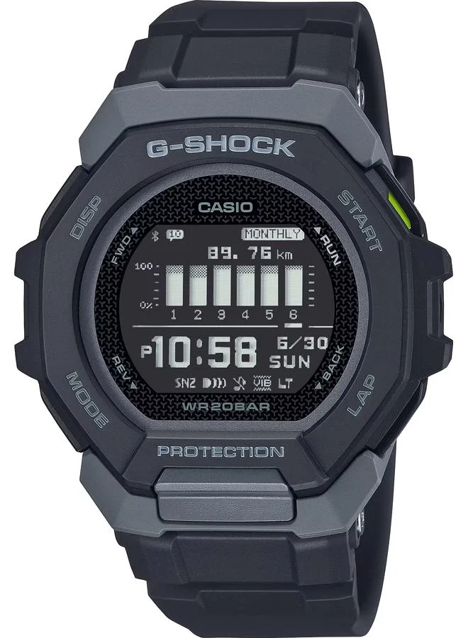 جي شوك Men's Digital Display Watch With Black Resin Strap - GBD-300-1DR