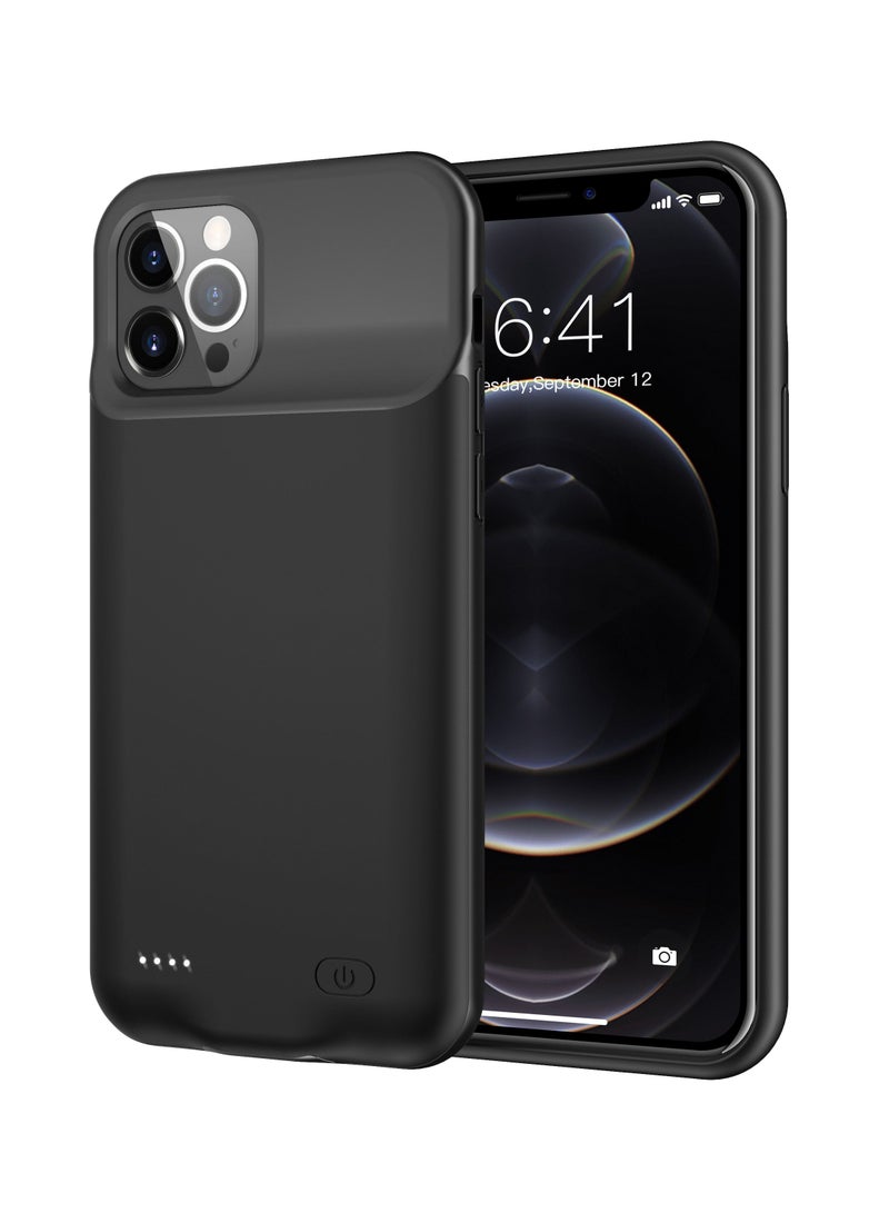 جراب بطارية بسعة 7000 مللي أمبير / الساعة ، باور بانك ممتد قابل لإعادة الشحن لاسلكي لهاتف iPhone 12 Pro/ iphone 12 Pro - Image 2