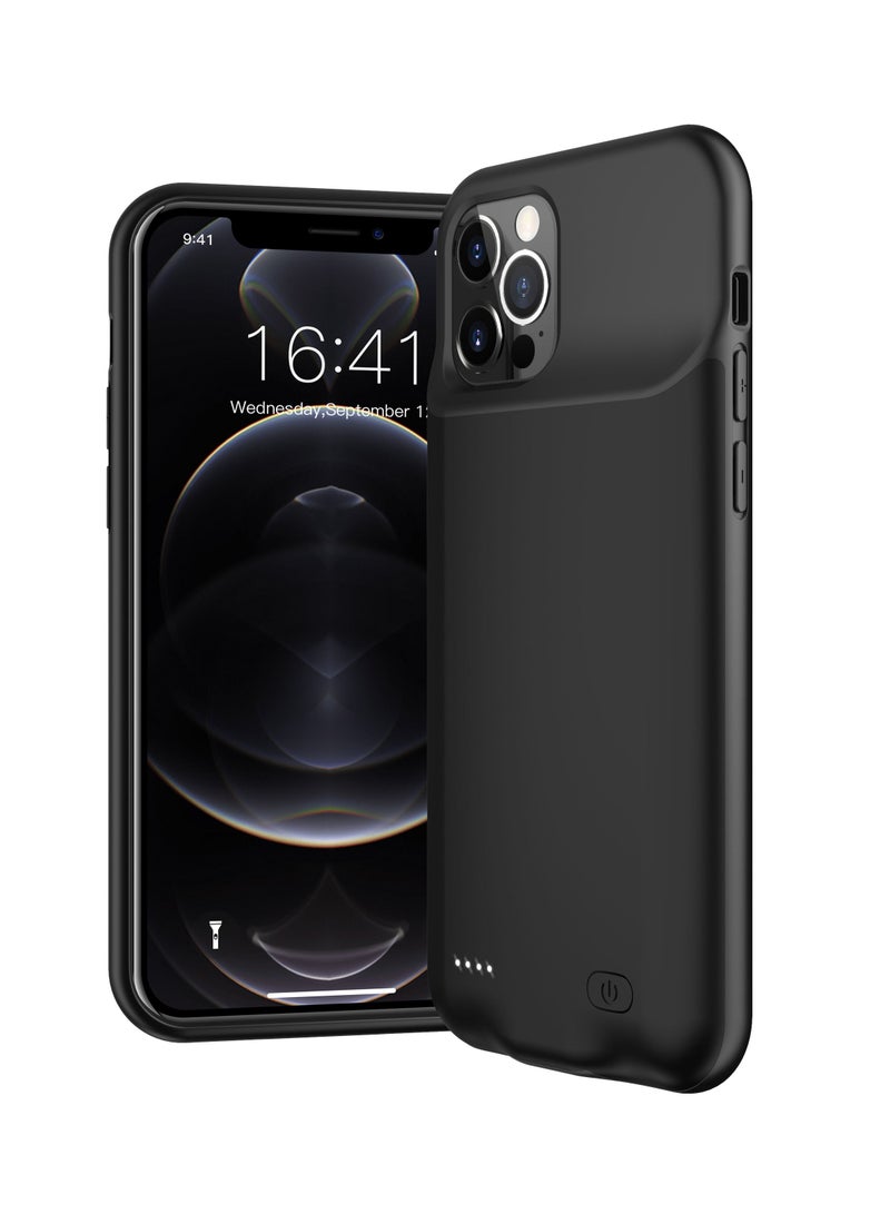 جراب بطارية بسعة 7000 مللي أمبير / الساعة ، باور بانك ممتد قابل لإعادة الشحن لاسلكي لهاتف iPhone 12 Pro/ iphone 12 Pro - Image 3