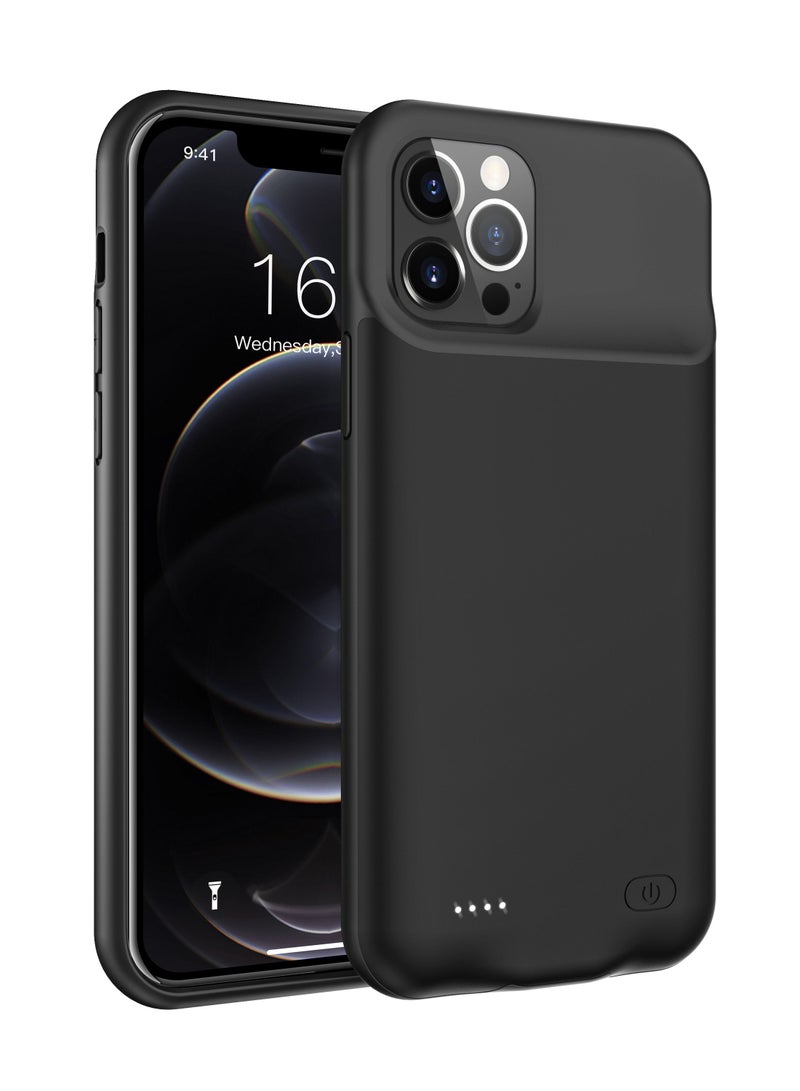 جراب بطارية بسعة 7000 مللي أمبير / الساعة ، باور بانك ممتد قابل لإعادة الشحن لاسلكي لهاتف iPhone 12 Pro/ iphone 12 Pro - Image 4