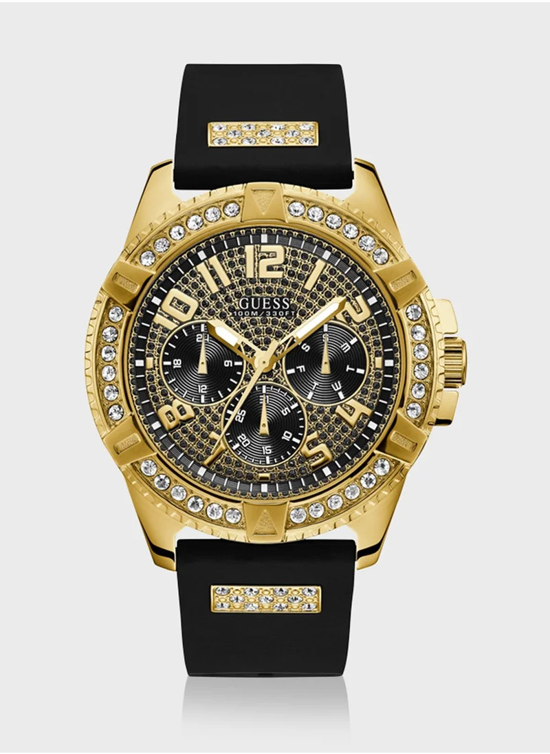 GUESS Crystal Detailing Analog Watch