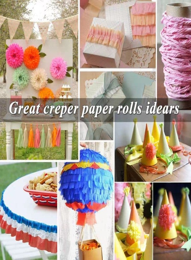 ODDODDY Silver Crepe Paper Streamers 6 Rolls, Party Streamers for Birthday Wedding Baby Bridal Shower Decorations Halloween Christmas Craft Supplies (1.8 Inch x 82 Ft/Roll，492ft) - Image 5