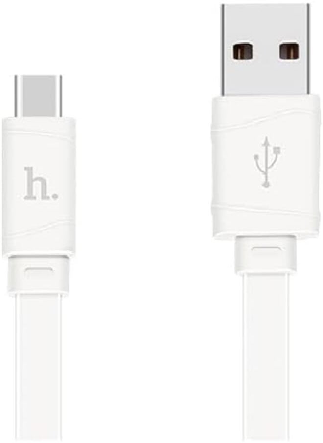 Hoco Hoco X5 - TYPE-C To USB charger Cable (3A - 1M), Compatible With Samsung Huawei Xiaomi Oppo - white 