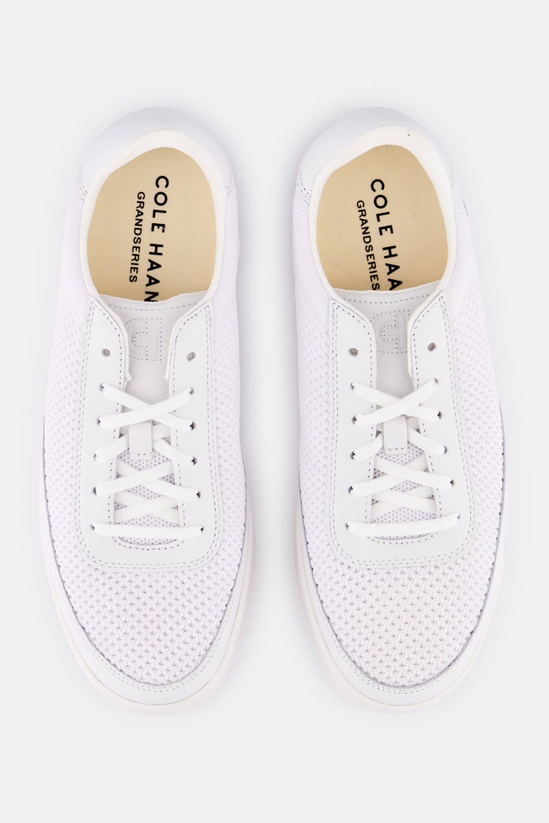 COLE HAAN Women Medium Gp Leisure Lace Up Casual Shoes, White - Image 3