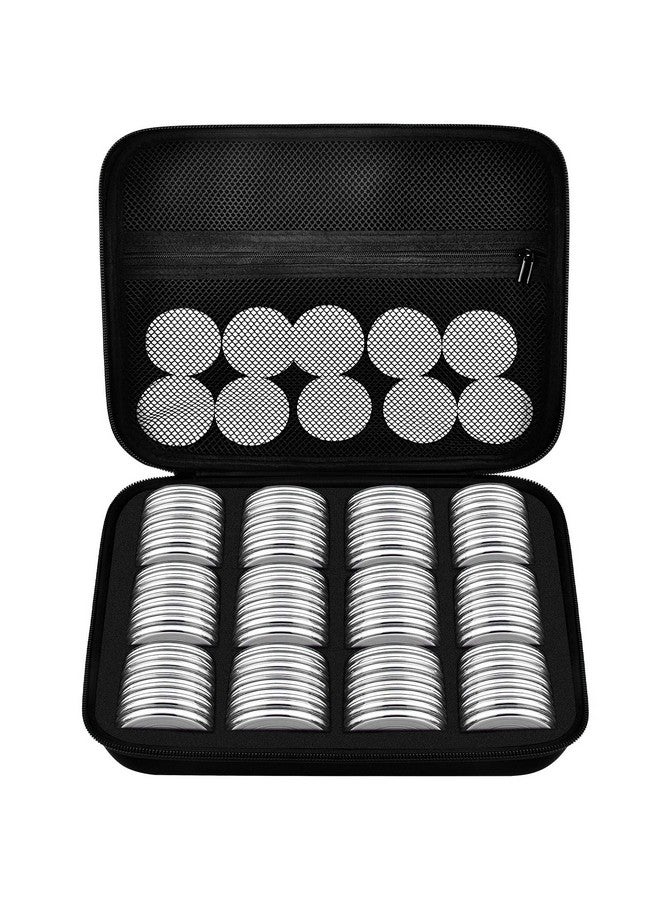 PAIYULE 96 Pieces 46mm Coin Capsules, with Foam Gasket and Plastic Storage Organizer Box, 6 Sizes (20/25/27/30/38/46mm) Coins Collector Case Holder for Coin Collection Supplies - Image 1
