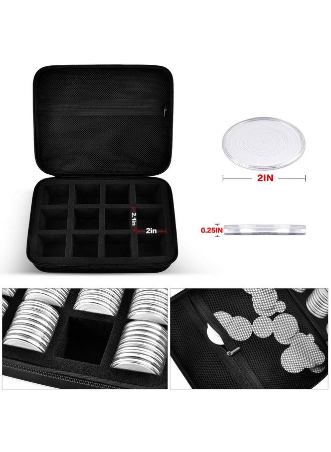 PAIYULE 96 Pieces 46mm Coin Capsules, with Foam Gasket and Plastic Storage Organizer Box, 6 Sizes (20/25/27/30/38/46mm) Coins Collector Case Holder for Coin Collection Supplies - Image 5