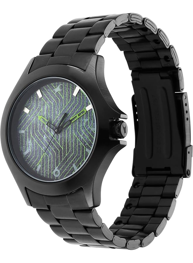 فاستراك ساعة رجالية أنالوج بمينا متعدد الألوان 3220Nm01 متعددة الألوان رمادي وأخضر - Image 4