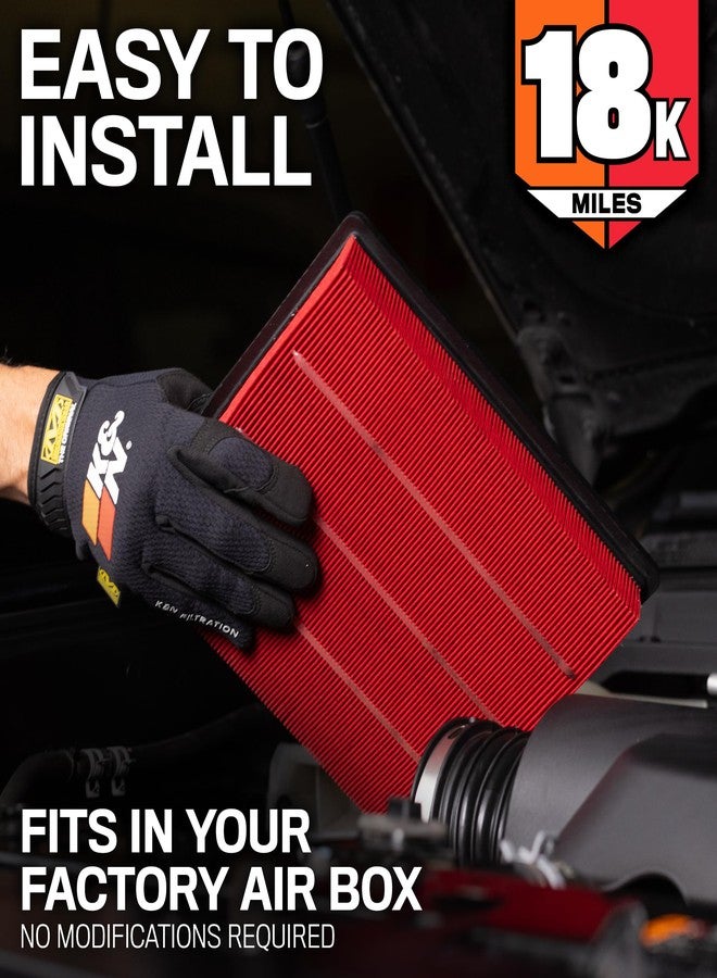 K&N Engine Air Filter: Long Life 18,000 Mile Replacement Air Filter: Compatible with 2002-2015 Toyota Mid-size Truck and SUV V6 (4-Runner, Tacoma, Hilux, Land Cruiser, Prado, FJ Cruiser), KNA-2281 - Image 4