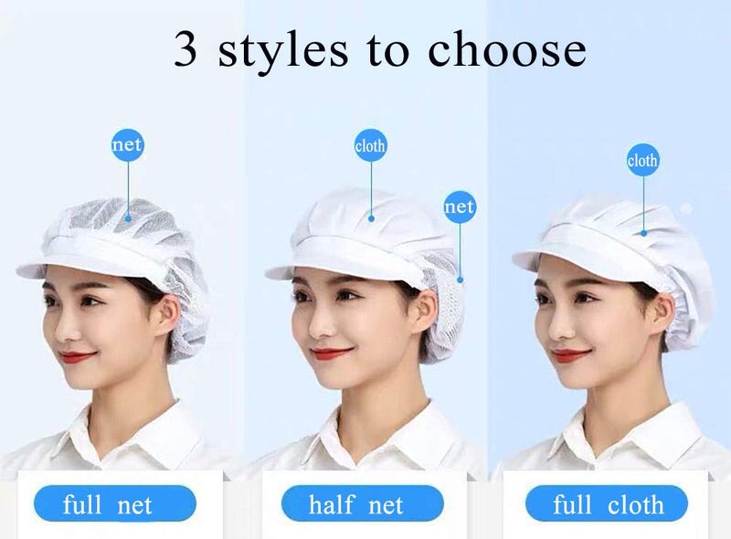 Jaspfct 1pc/4pcs Chef Hats-Kitchen Baker Cooking Hair Nets Food Service Caps for Adults - Image 5