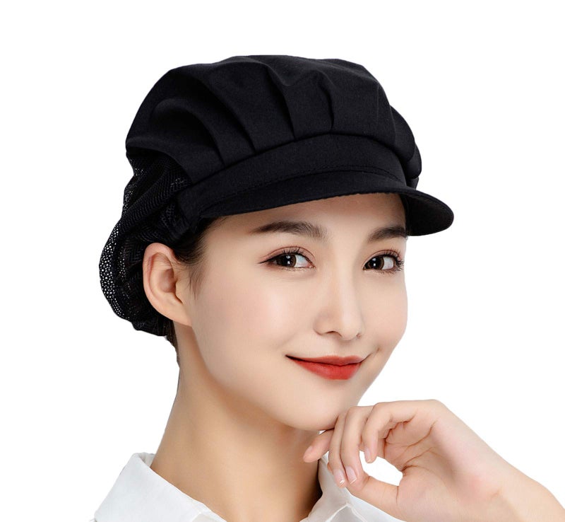 Jaspfct 1pc/4pcs Chef Hats-Kitchen Baker Cooking Hair Nets Food Service Caps for Adults - Image 3