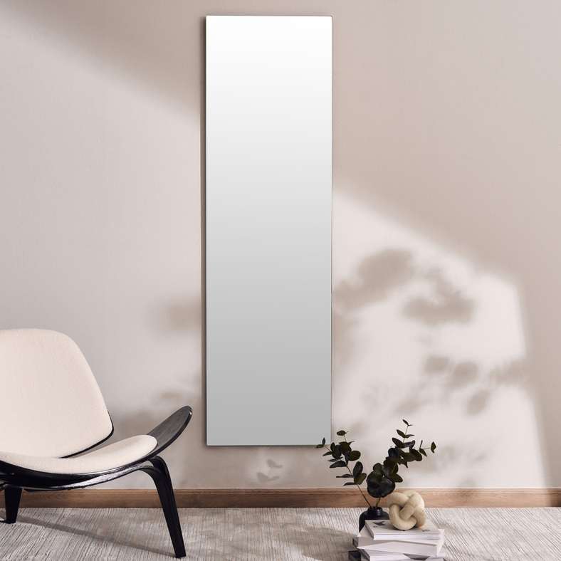 Pan Home Reflection Frameless Rectangle Standing Mirror 50.8x2x172.7cm - Clear