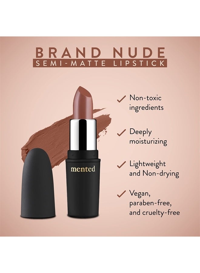 Mented Cosmetics | Semi Matte Nude Lipstick, Brand Nude | Vegan, Paraben-free, Cruelty-free | Nude Pink Tan, Long Lasting Lipstick - Image 4