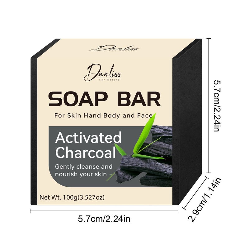 danliss Black Soap Gentle Cleansing & Nourishing for Body, Hands &  Face - Image 3