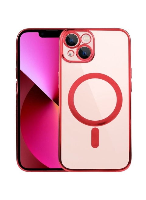 iPhone 13 6.1" Case Protective Electroplated TPU Case for iPhone 13 6.1" Red