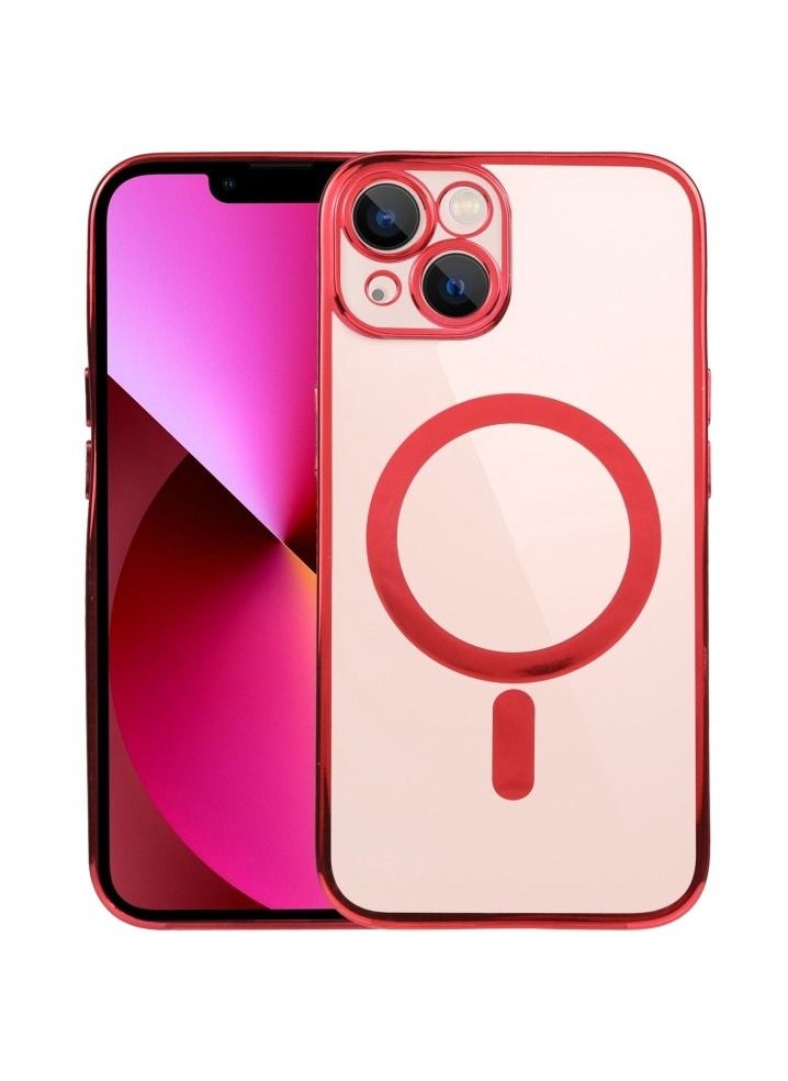 TWEGGON iPhone 13 6.1" Case Protective Electroplated TPU Case for iPhone 13 6.1" Red 