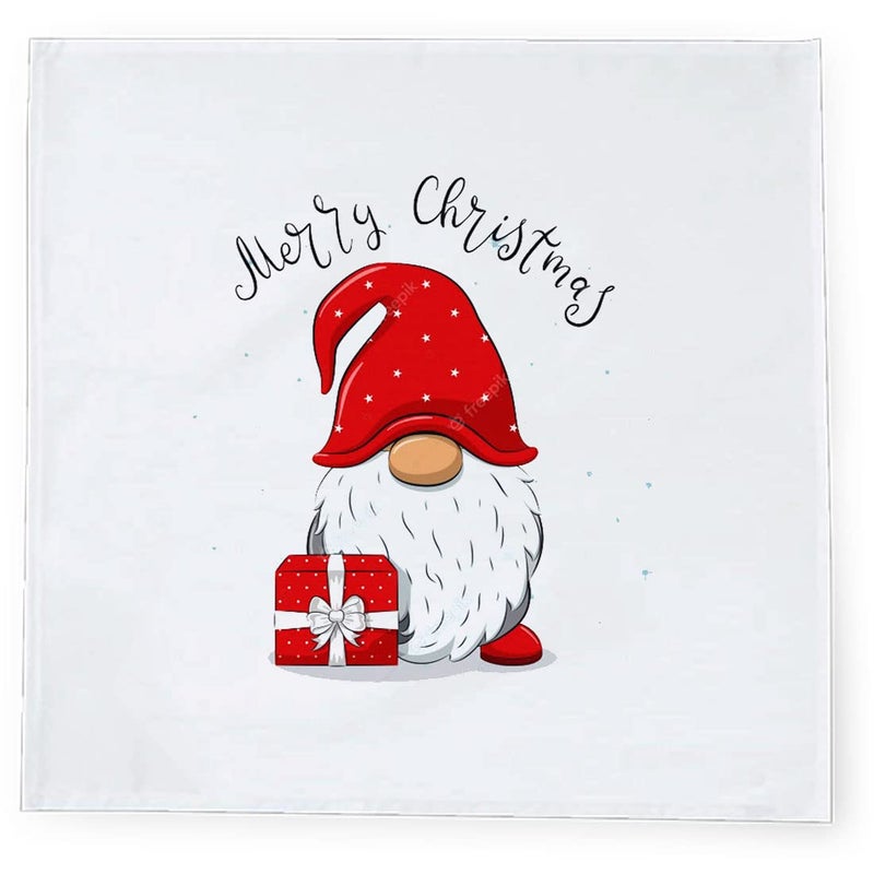 Khakee مناديل طاولة حرير بموضوع عيد الميلاد 6 قطع 10x10 لتزيين عيد الميلاد زينة عيد الميلاد هدية عيد الميلاد xmas21282 - Image 3