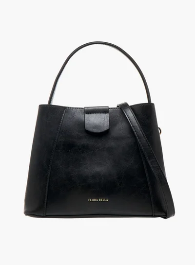 Flora Bella By Shoexpress Textured Tote Bag with Zip Closure