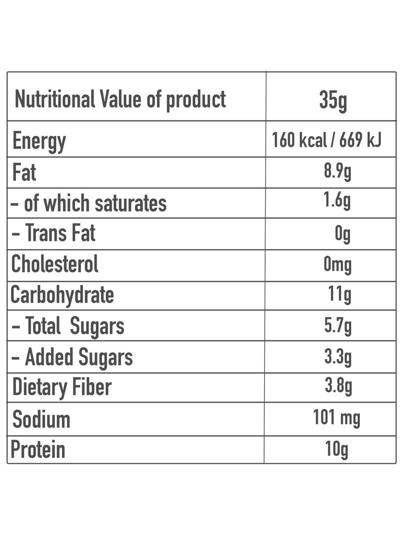 Enjoy Snacks Nuts Bar Protein Zero Sugar Banana and Cinnamon (Pack of 12) - Image 2