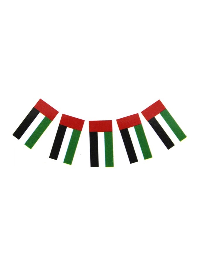 PARTY FUN UAE Satin Flag Banner 30x20cm, Display Your National Pride with Elegance  - Image 1