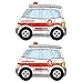 Yeodong Rescue Vehicle Balloons Ambulances Balloon Car Foil Balloons Children Gifts Birthday Balloons Doctors Party Favor Gift Supplies Birthday Party Rescue Theme Party Decoration 2 Pieces - Image 2