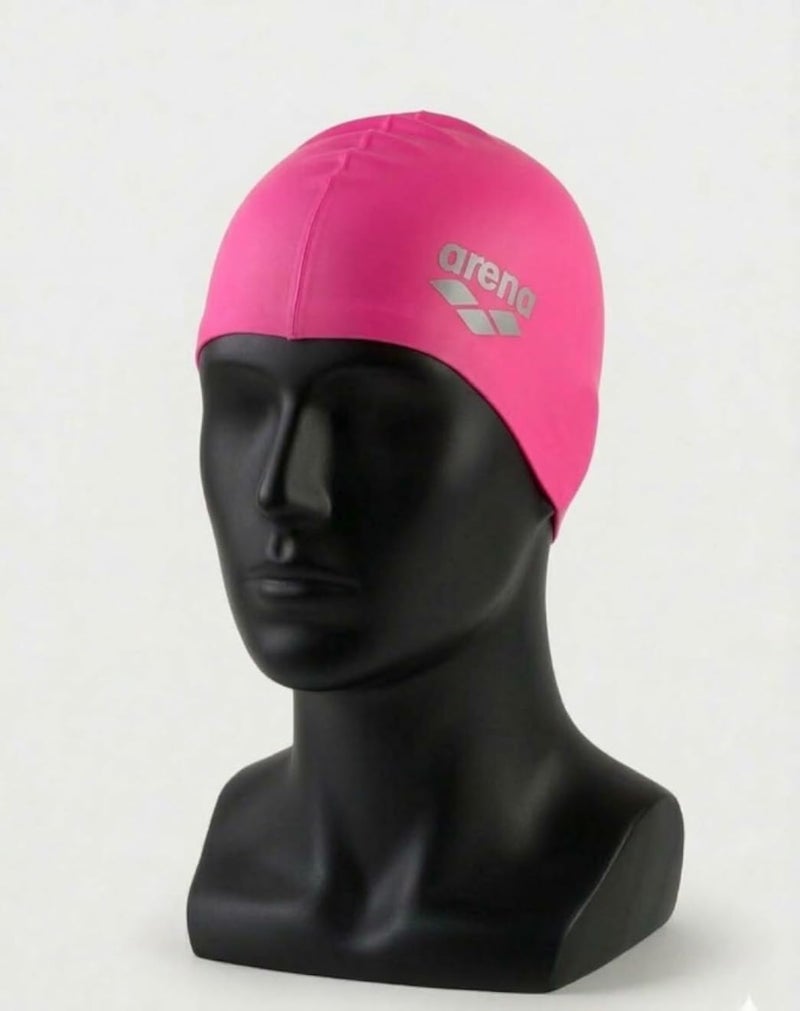 arena Swimming Cap Pink Flexible Silicone for Hair Protection