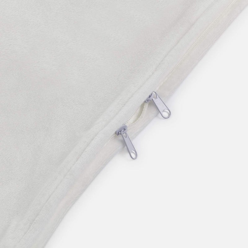 RelaxBlanket 60''x80'' Duvet Cover for Weighted Blanket | Premium Super Soft Minky | White - Image 5