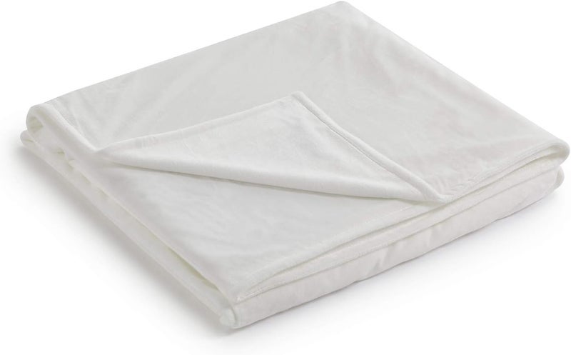 RelaxBlanket 60''x80'' Duvet Cover for Weighted Blanket | Premium Super Soft Minky | White - Image 1