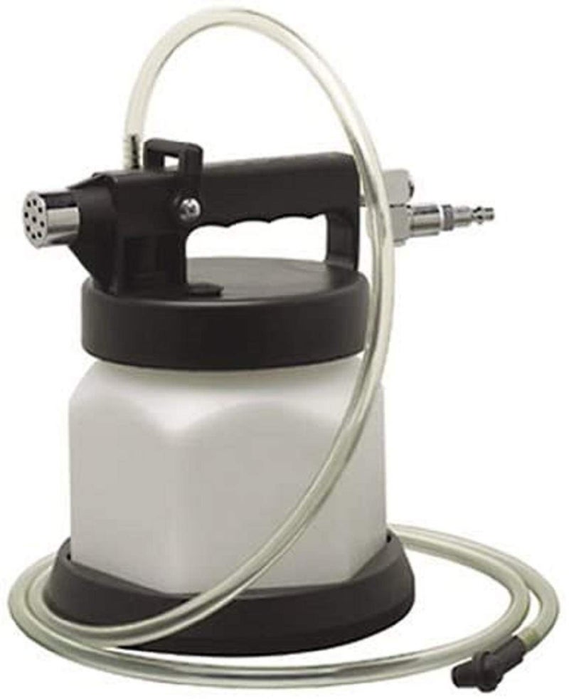 Mityvac MV6830 Pneumatic Brake and Clutch Bleeding Kit Air Operated 19 Quart 18L Reservoir Bleeds 2qt Per Minute Swivel Air Inlet Automatic Shutoff Valve Variable Control Thumb Throttle