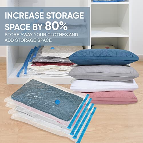 Roomimaster 10 Large Vacuum Storage Bags with Hand Pump, Large Vacuum Seal Bags for Clothing, Space Saver Bags for Travel Lugggage, Blankets, Comforters - Image 2