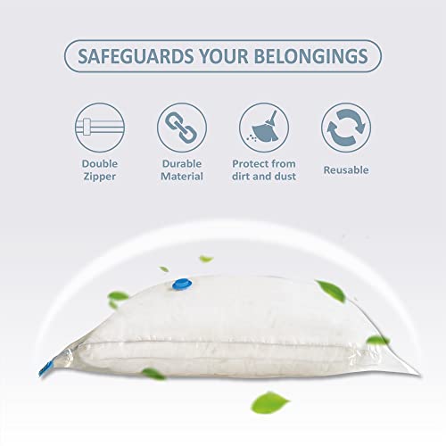 Roomimaster 10 Large Vacuum Storage Bags with Hand Pump, Large Vacuum Seal Bags for Clothing, Space Saver Bags for Travel Lugggage, Blankets, Comforters - Image 3