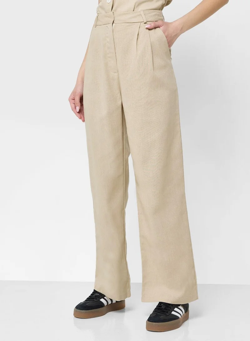 Ginger  Button Down Waistcoat & Relaxed Fit Pant Coord Set for Women | Best Price UAE