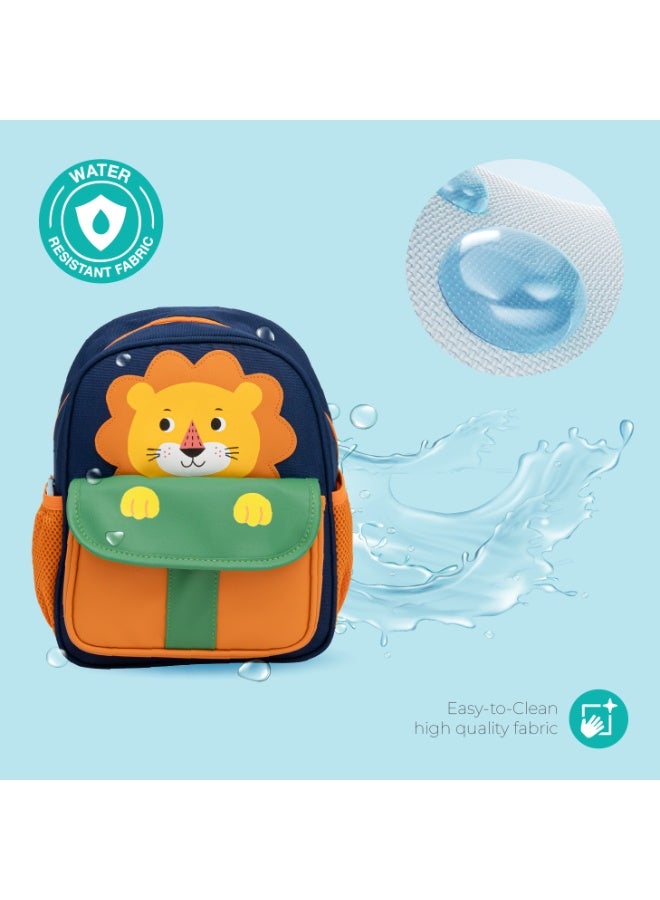 Moon Preschool Backpack for Kids(Ages 3–6) – Fun 3D Design, Comfortable Padded Straps, Lightweight,Waterproof, Perfect for Lunch & Snacks,Travel, Toddler Boys & Girls-Lion - Image 3