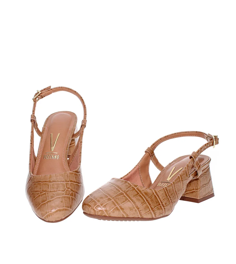 Vizzano Brown Mid Heels Shoes for Women – Classic Mid Heel Pumps for Girls & Ladies Office Wear for Women | Best Price UAE